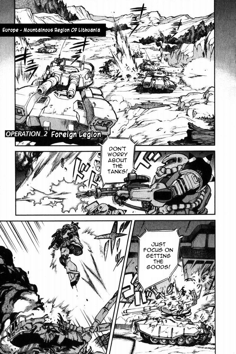 Kidou Senshi Gundam Senki: Lost War Chronicles Chapter 2 page 1 - Chapter 2: Foreign Legion