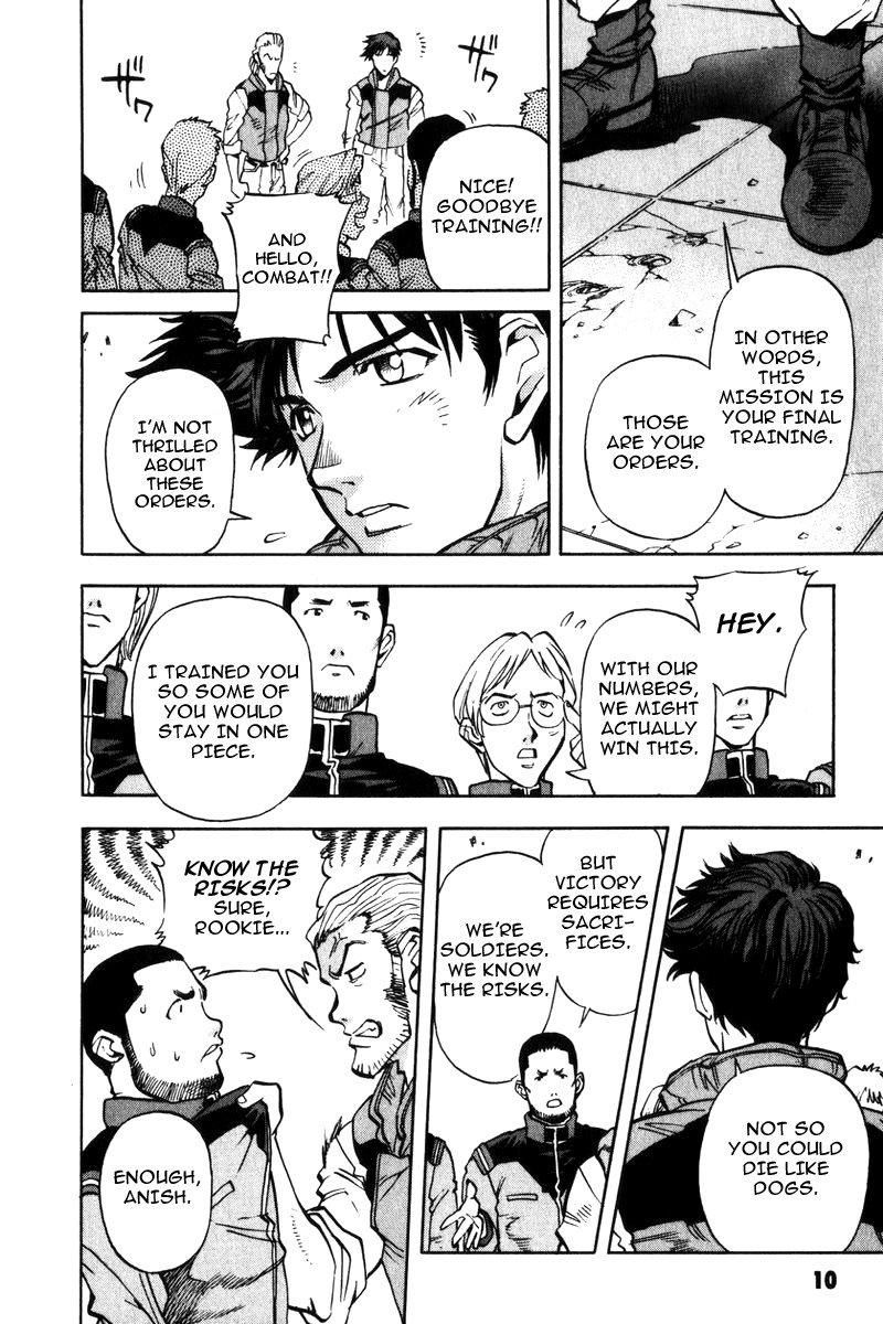Kidou Senshi Gundam Senki: Lost War Chronicles Chapter 4 page 13 - Chapter 4: Will to Fight