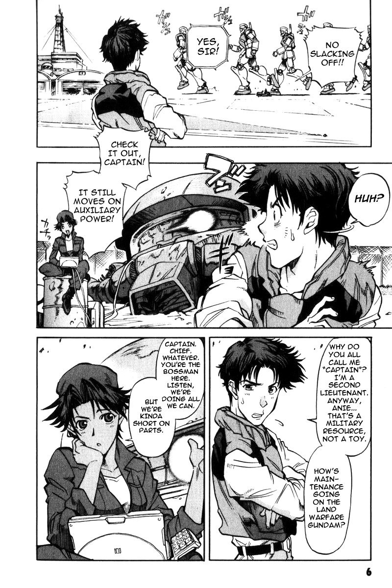 Kidou Senshi Gundam Senki: Lost War Chronicles Chapter 4 page 9 - Chapter 4: Will to Fight