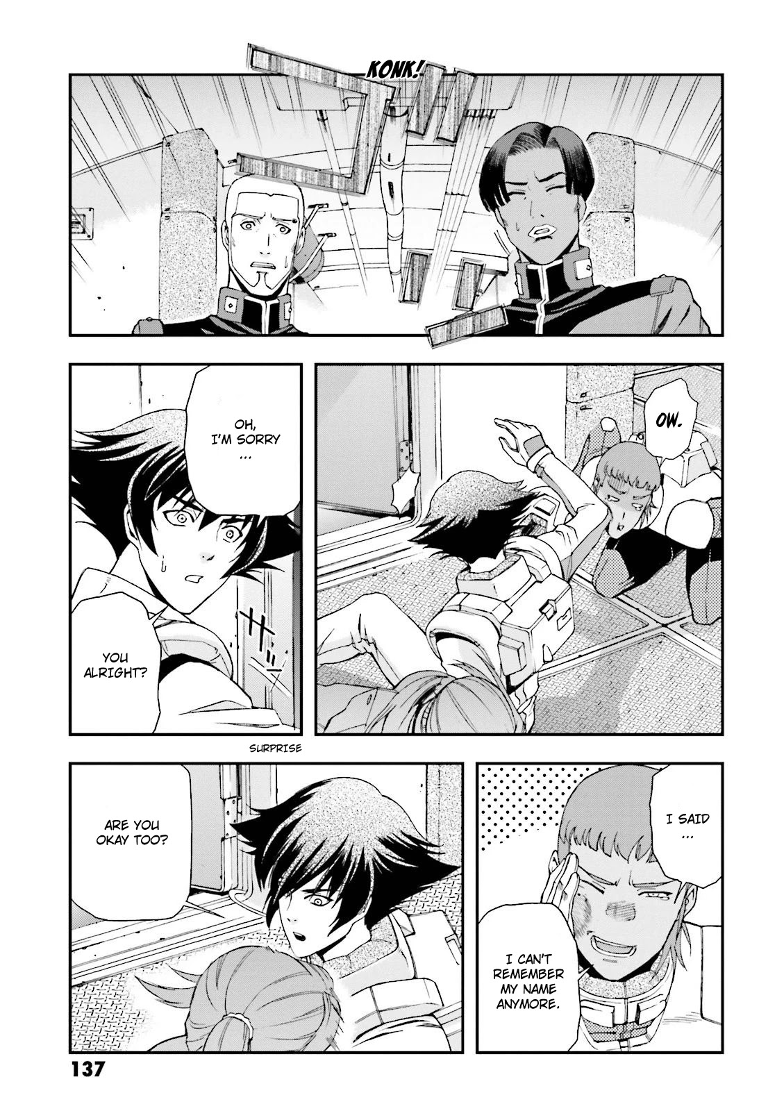 Kidou Senshi Gundam U.C. 0094 - Across The Sky Chapter 11 page 22 - Chapter 11: The Colours Are Different