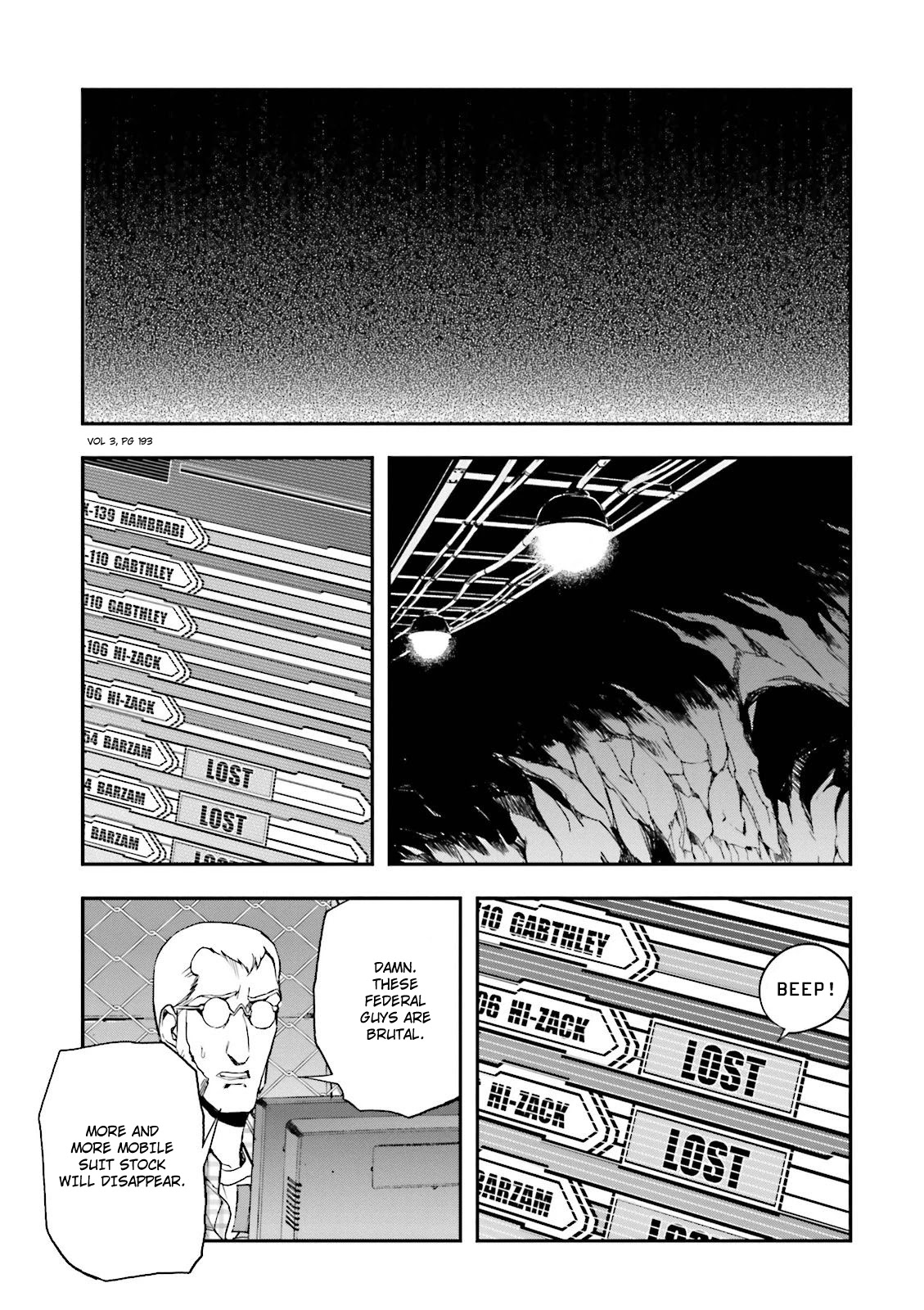 Kidou Senshi Gundam U.C. 0094 - Across The Sky Chapter 12 page 35 - Chapter 12: Black Sleeve Raven