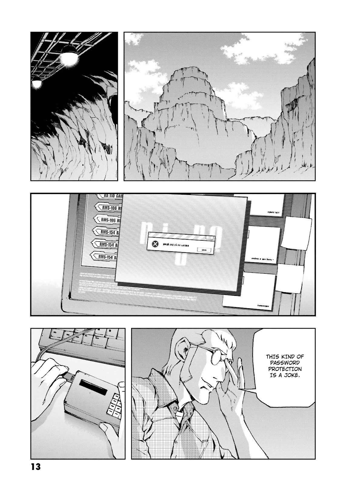 Kidou Senshi Gundam U.C. 0094 - Across The Sky Chapter 13 page 14 - Chapter 13: Blue Flames Intertwine