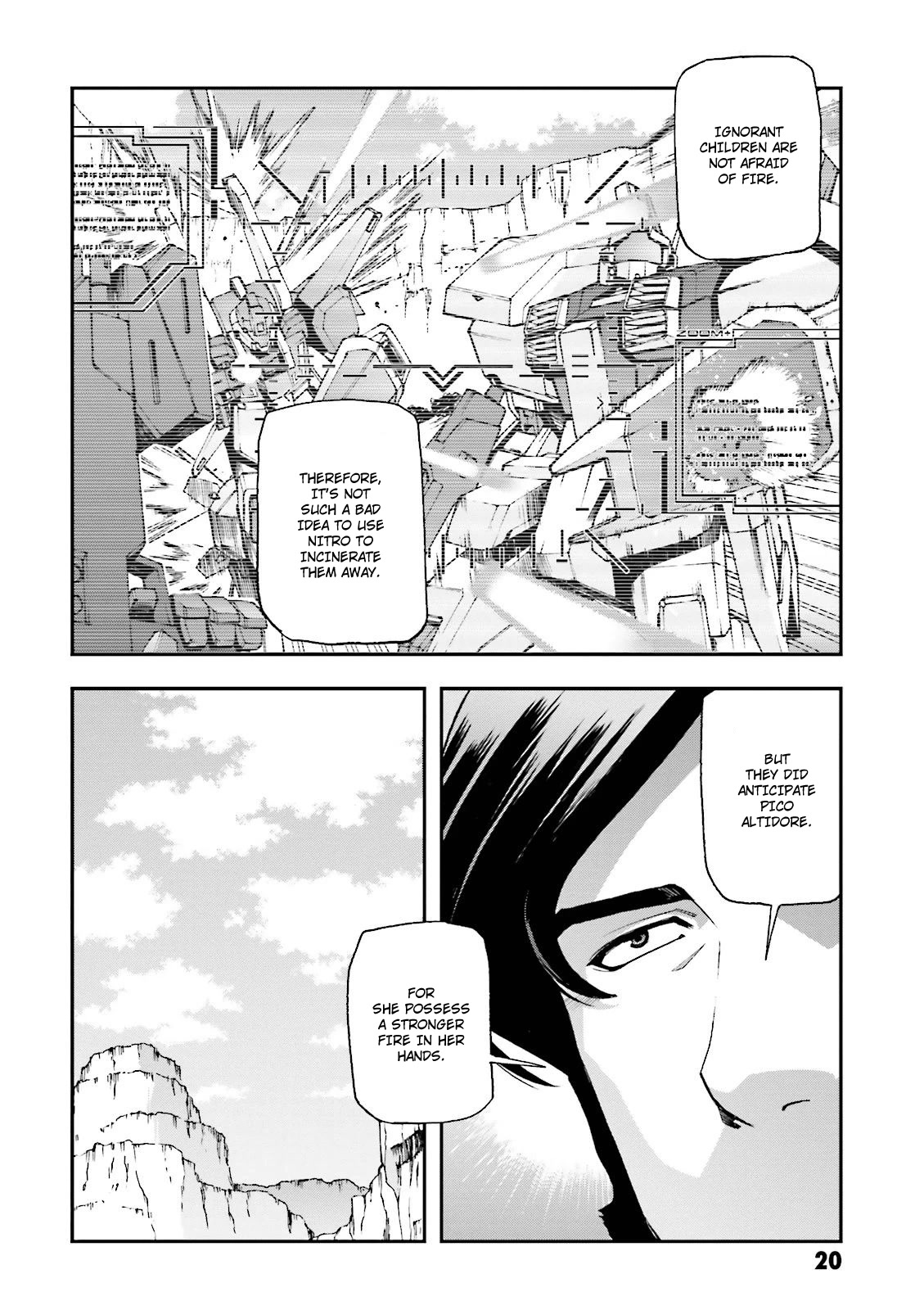 Kidou Senshi Gundam U.C. 0094 - Across The Sky Chapter 13 page 21 - Chapter 13: Blue Flames Intertwine