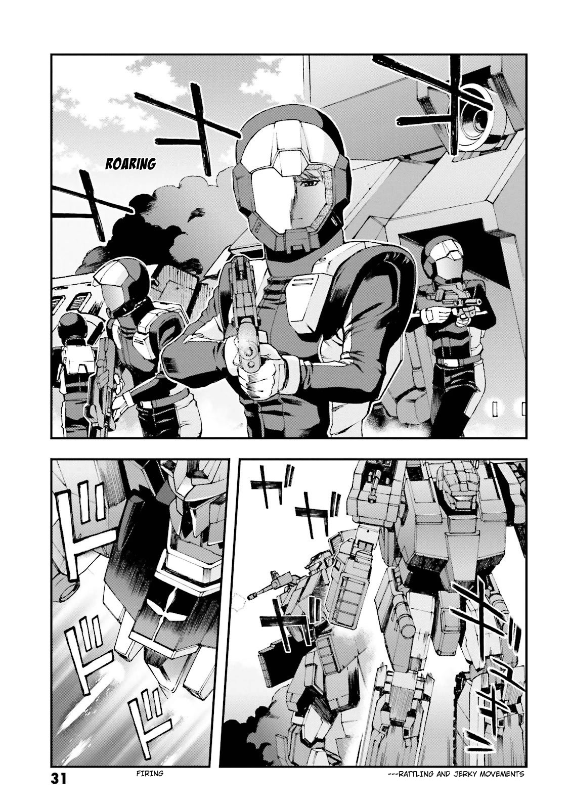 Kidou Senshi Gundam U.C. 0094 - Across The Sky Chapter 13 page 32 - Chapter 13: Blue Flames Intertwine