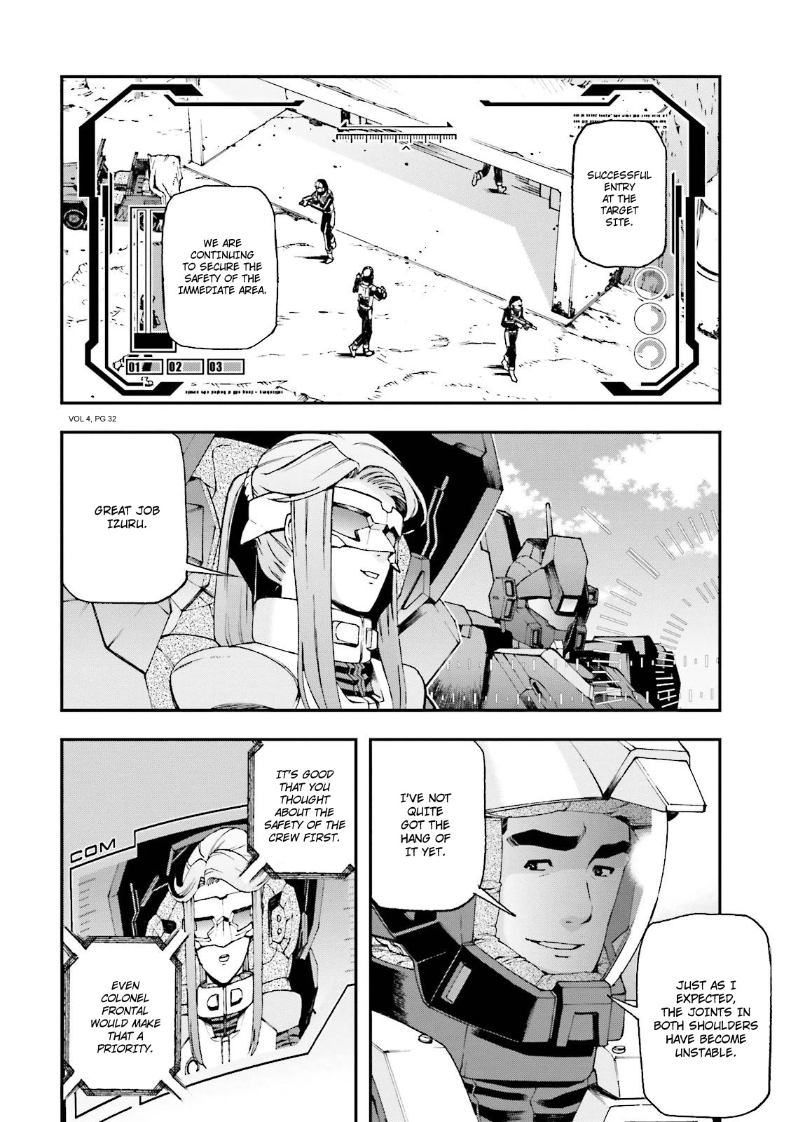 Kidou Senshi Gundam U.C. 0094 - Across The Sky Chapter 13 page 33 - Chapter 13: Blue Flames Intertwine