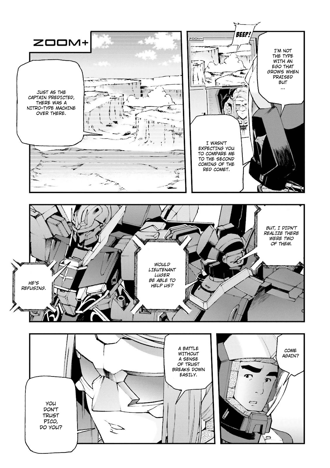 Kidou Senshi Gundam U.C. 0094 - Across The Sky Chapter 13 page 34 - Chapter 13: Blue Flames Intertwine