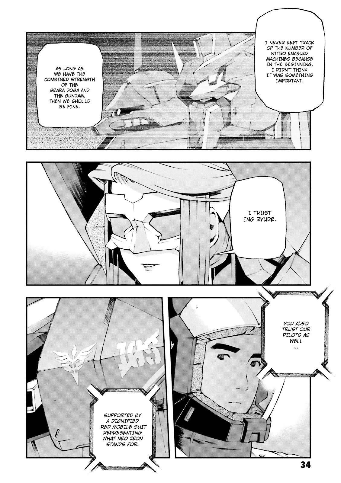 Kidou Senshi Gundam U.C. 0094 - Across The Sky Chapter 13 page 35 - Chapter 13: Blue Flames Intertwine