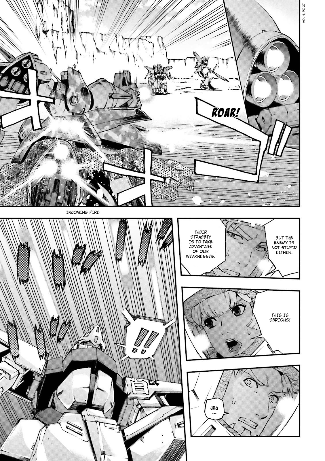 Kidou Senshi Gundam U.C. 0094 - Across The Sky Chapter 13 page 38 - Chapter 13: Blue Flames Intertwine