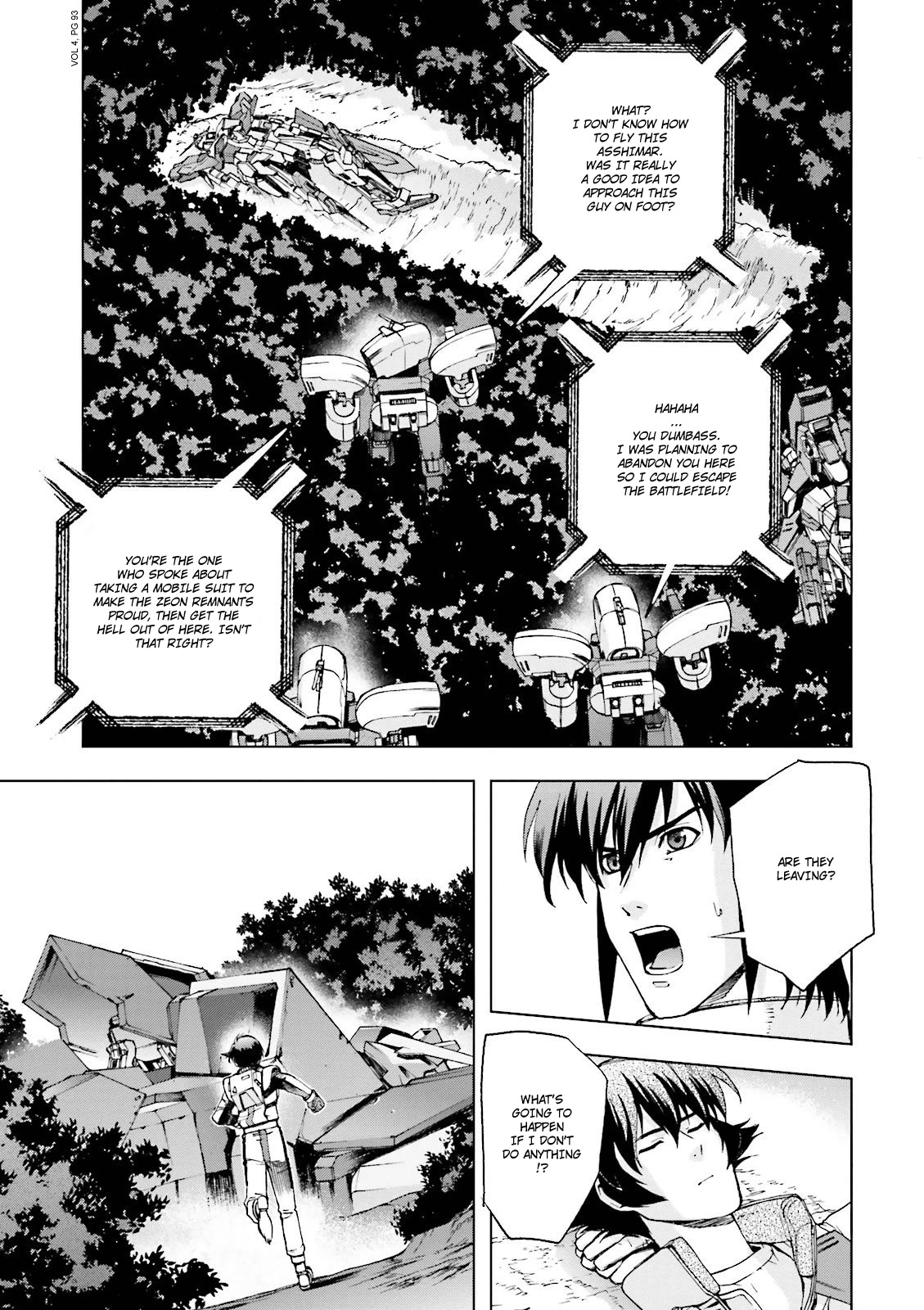 Kidou Senshi Gundam U.C. 0094 - Across The Sky Chapter 14 page 45 - Chapter 14: Delta Kai Stance