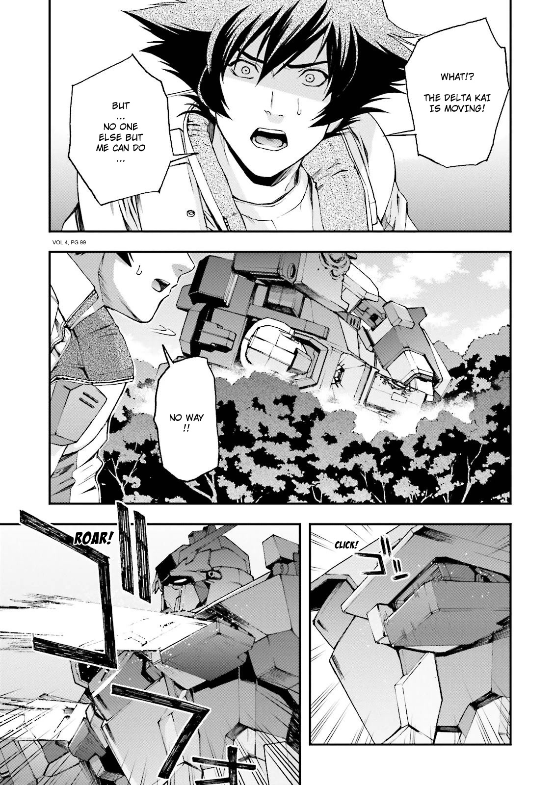 Kidou Senshi Gundam U.C. 0094 - Across The Sky Chapter 14 page 50 - Chapter 14: Delta Kai Stance