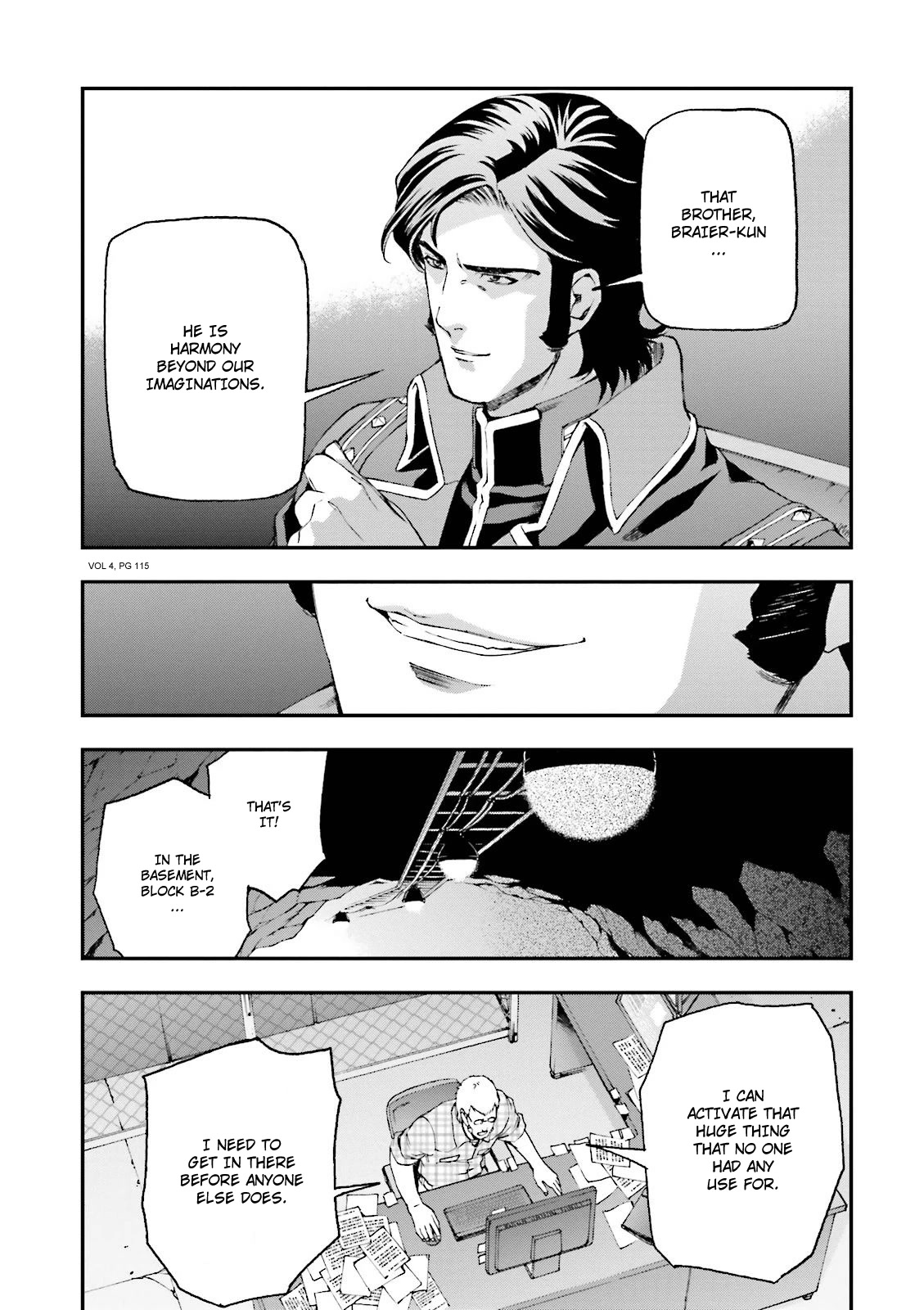 Kidou Senshi Gundam U.C. 0094 - Across The Sky Chapter 15 page 13 - Chapter 15: Something That Soars, Something That Crawls.