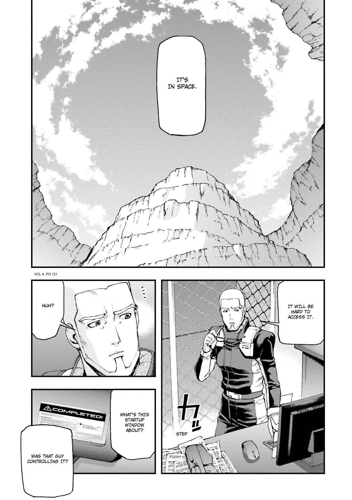 Kidou Senshi Gundam U.C. 0094 - Across The Sky Chapter 15 page 19 - Chapter 15: Something That Soars, Something That Crawls.