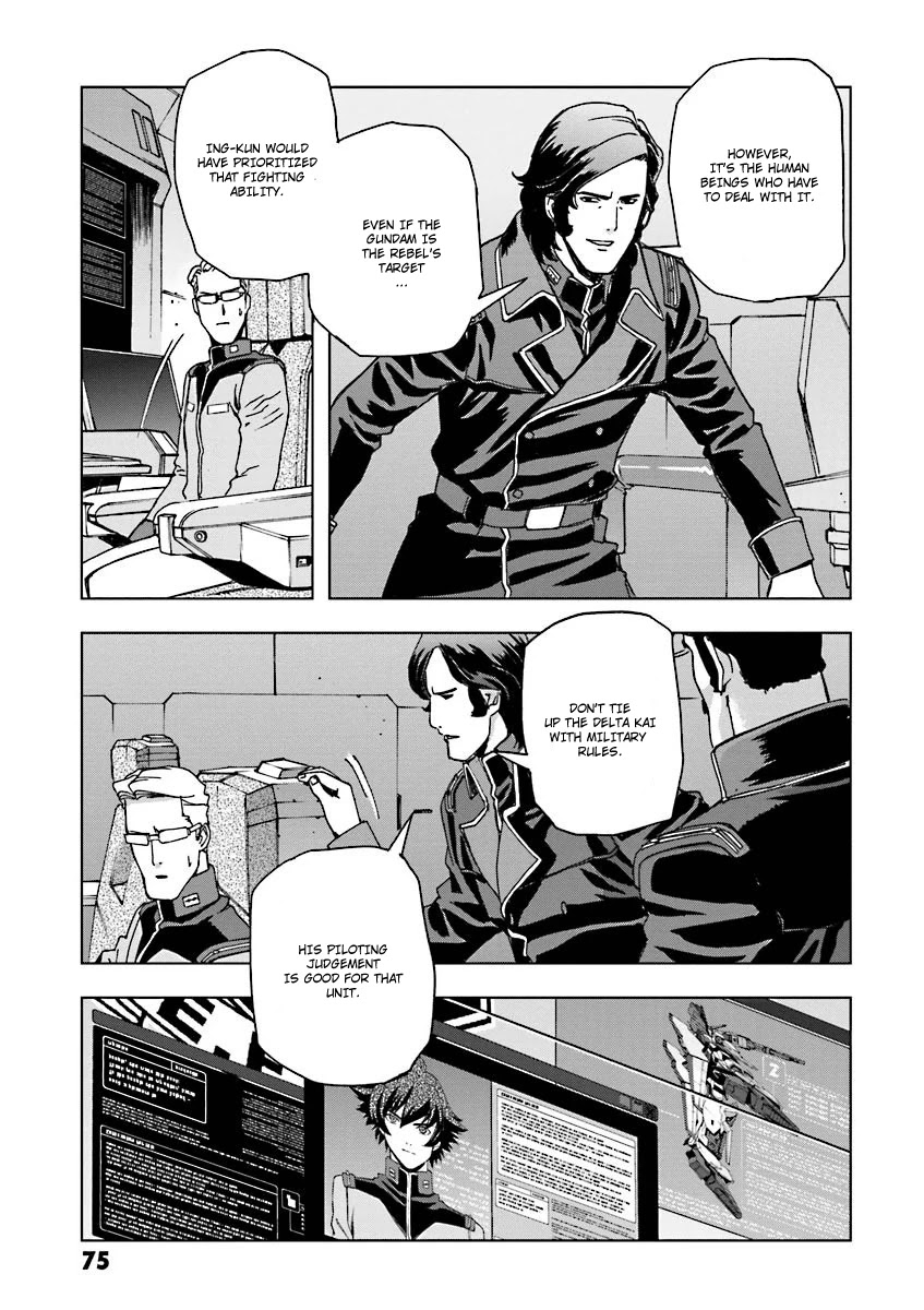Kidou Senshi Gundam U.C. 0094 - Across The Sky Chapter 4 page 14 - Chapter 4: Blue Flame Start