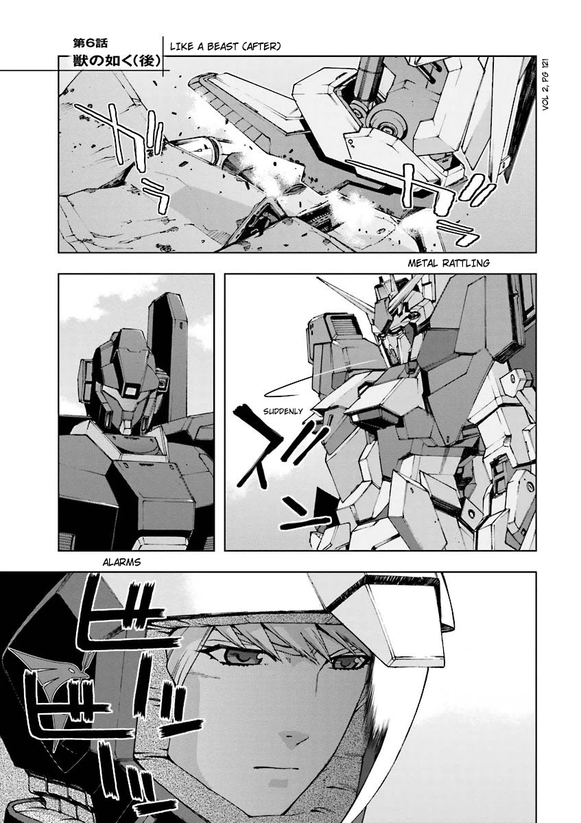 Kidou Senshi Gundam U.C. 0094 - Across The Sky Chapter 6 page 1 - Chapter 6: Like A Beast (After)