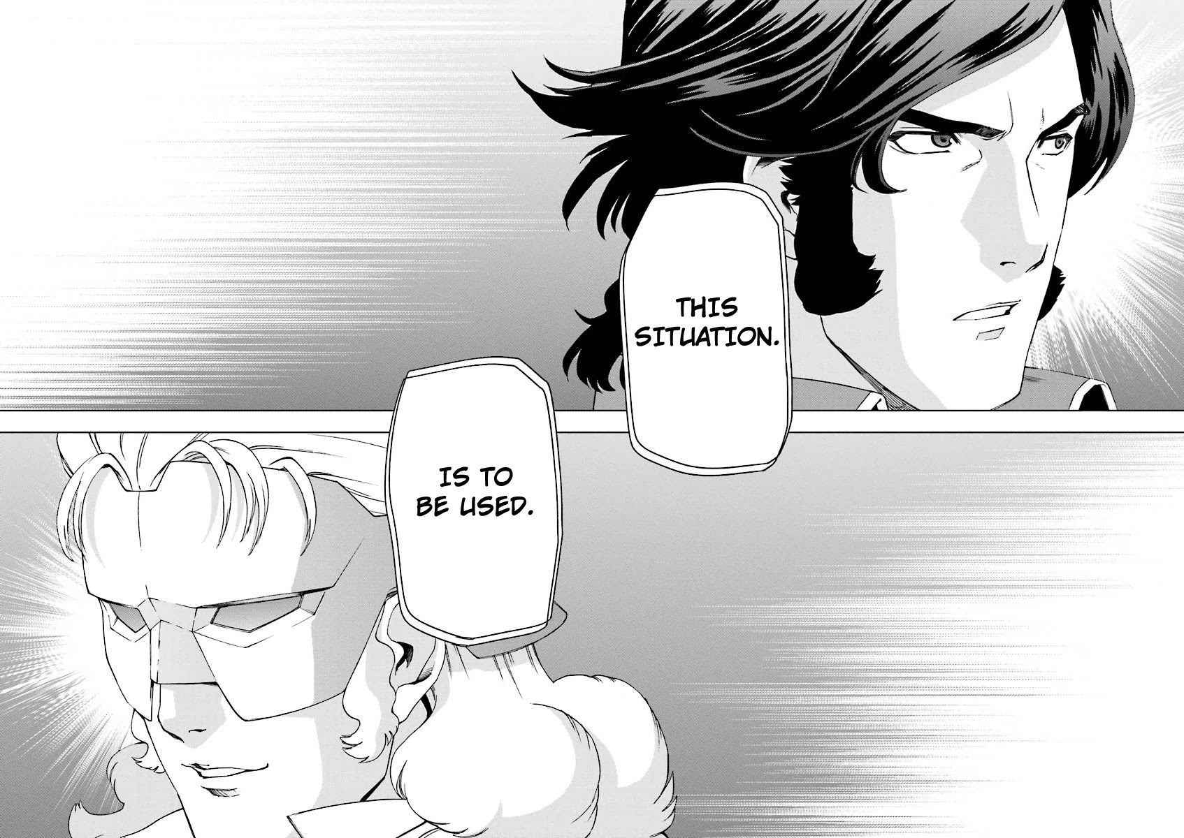 Kidou Senshi Gundam U.C. 0094 - Across The Sky Chapter 8.1 page 4 - Chapter 8.1: The Sound of Rubbing Sleeves