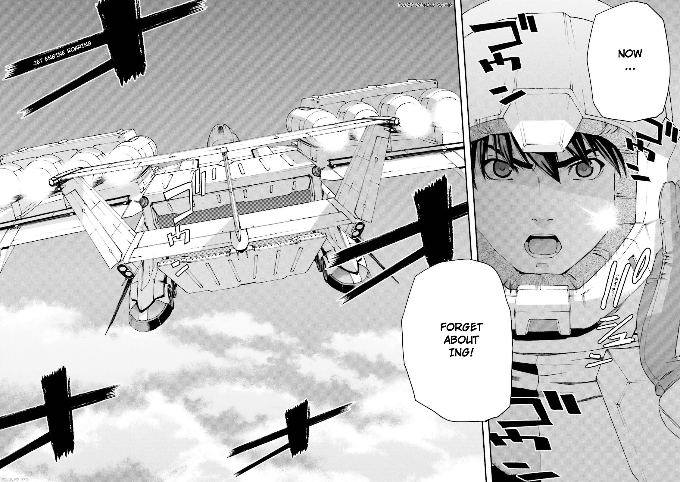 Kidou Senshi Gundam U.C. 0094 - Across The Sky Chapter 8 page 12 - Chapter 8: The Sound of Sleeves Rubbing