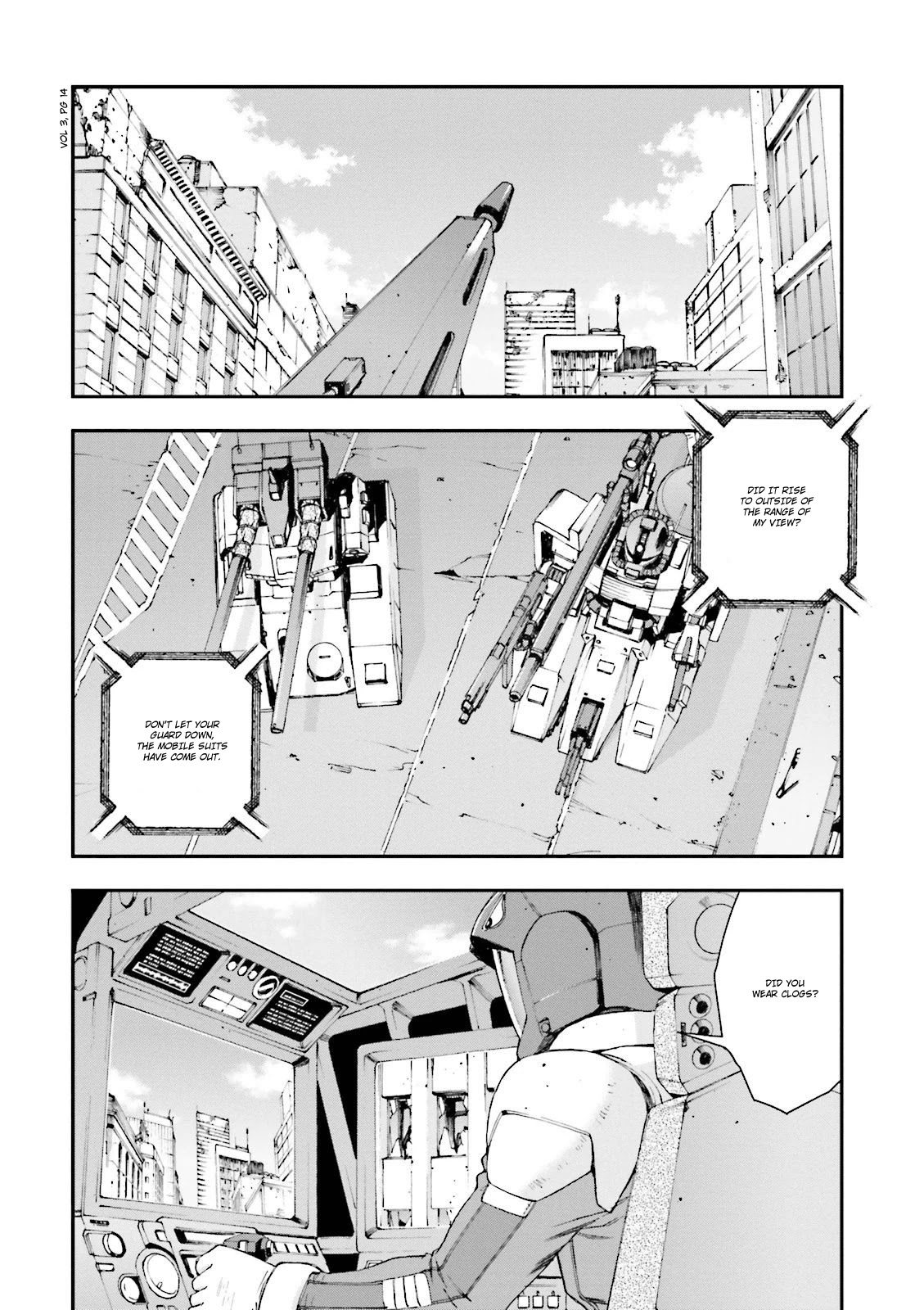 Kidou Senshi Gundam U.C. 0094 - Across The Sky Chapter 8 page 13 - Chapter 8: The Sound of Sleeves Rubbing