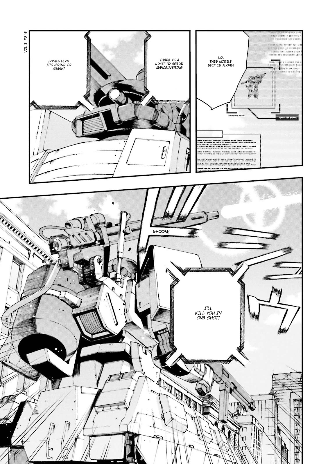 Kidou Senshi Gundam U.C. 0094 - Across The Sky Chapter 8 page 14 - Chapter 8: The Sound of Sleeves Rubbing