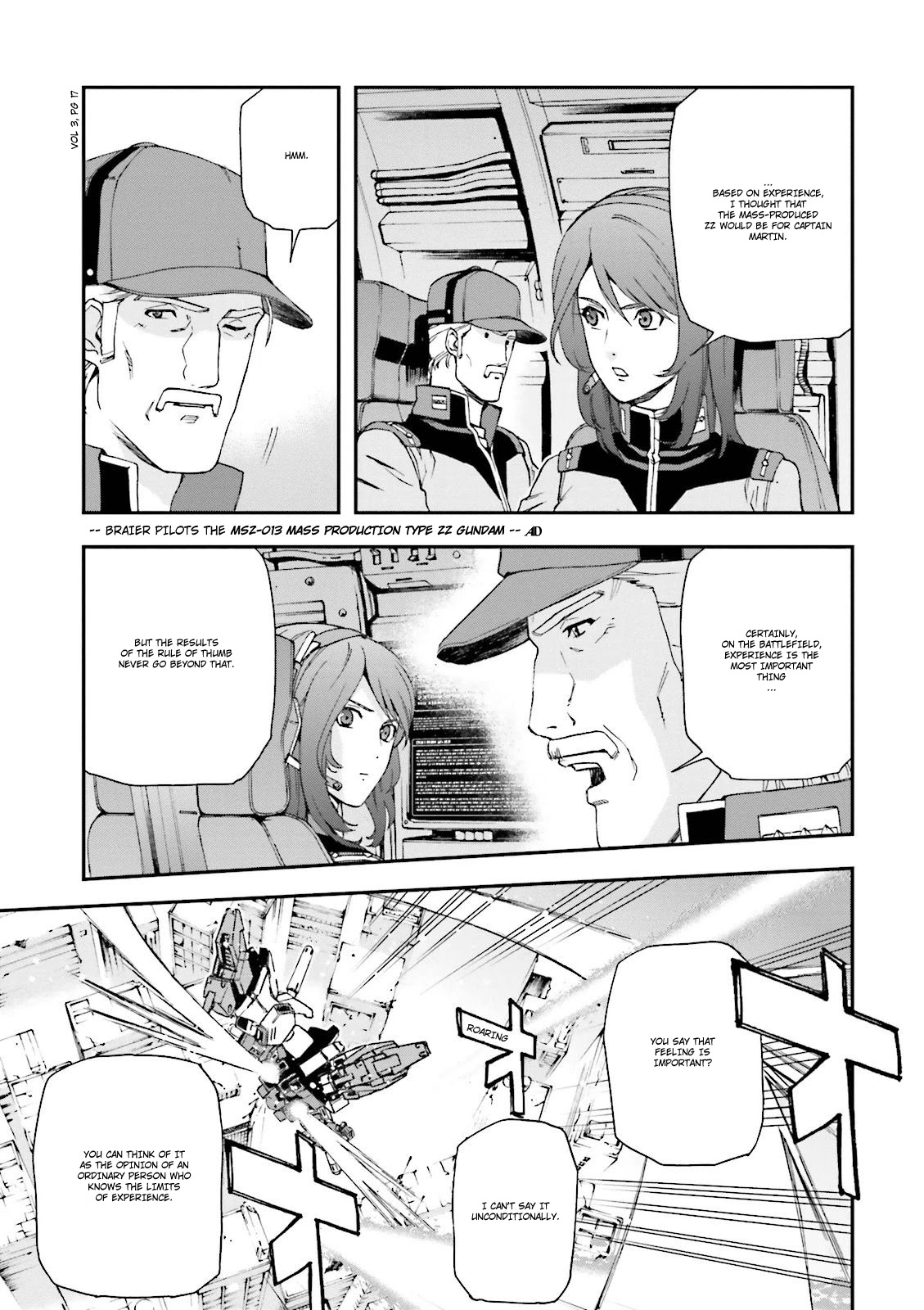 Kidou Senshi Gundam U.C. 0094 - Across The Sky Chapter 8 page 16 - Chapter 8: The Sound of Sleeves Rubbing