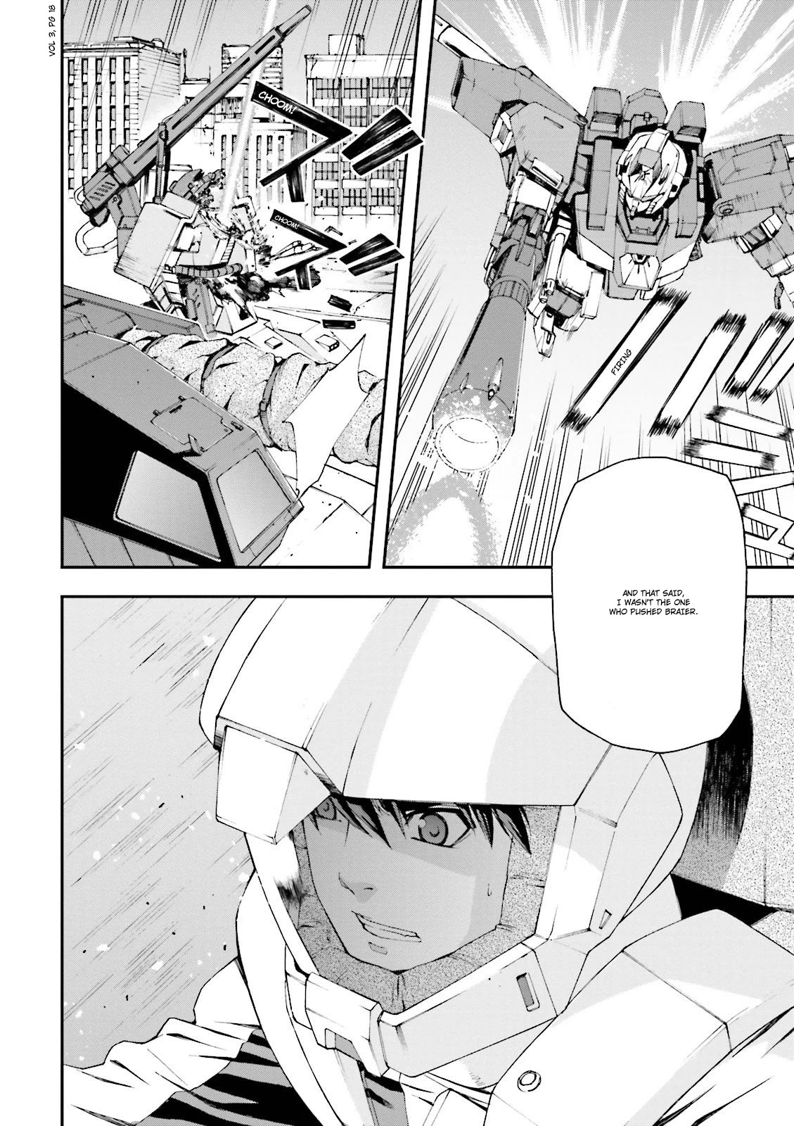 Kidou Senshi Gundam U.C. 0094 - Across The Sky Chapter 8 page 17 - Chapter 8: The Sound of Sleeves Rubbing