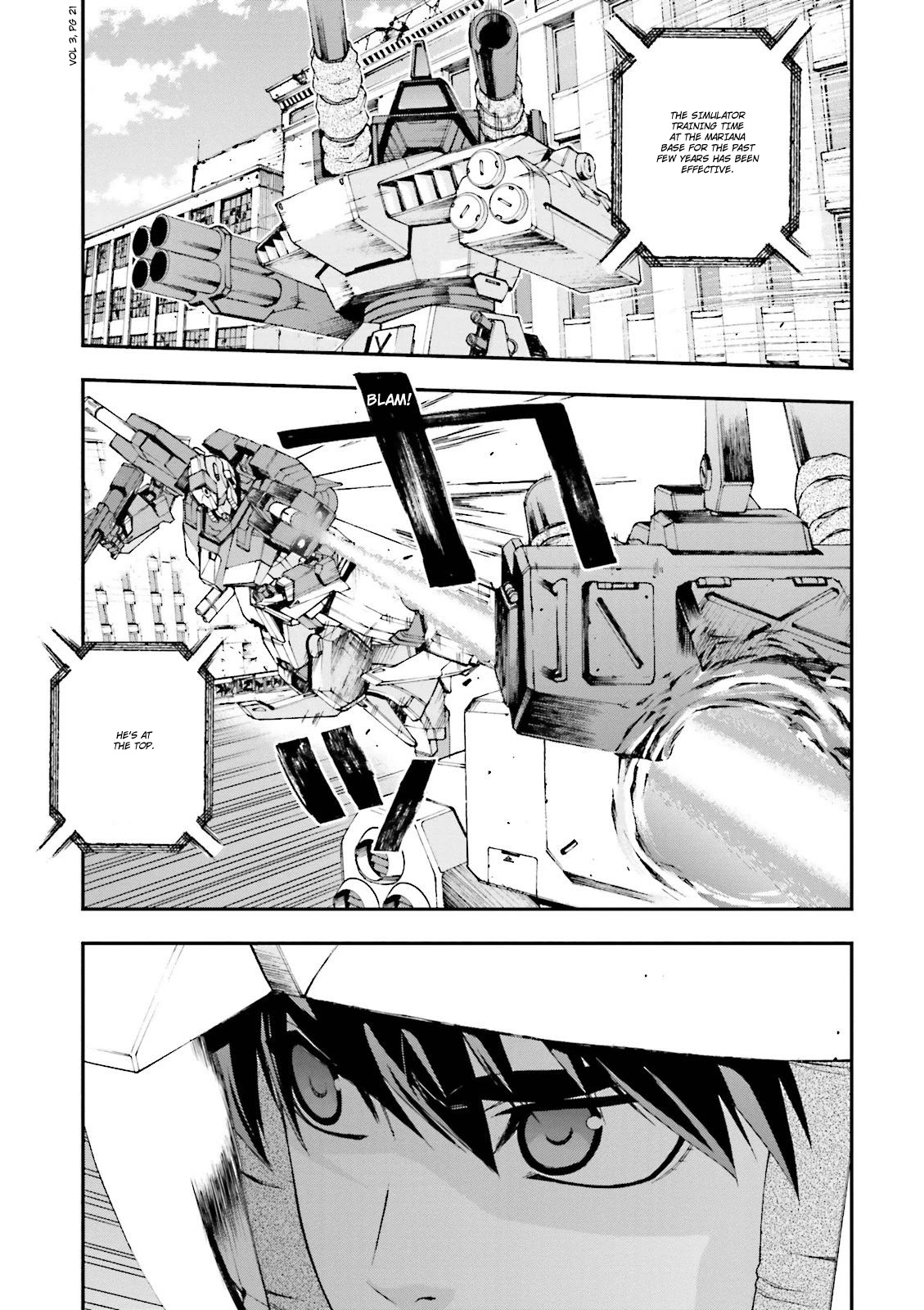 Kidou Senshi Gundam U.C. 0094 - Across The Sky Chapter 8 page 20 - Chapter 8: The Sound of Sleeves Rubbing