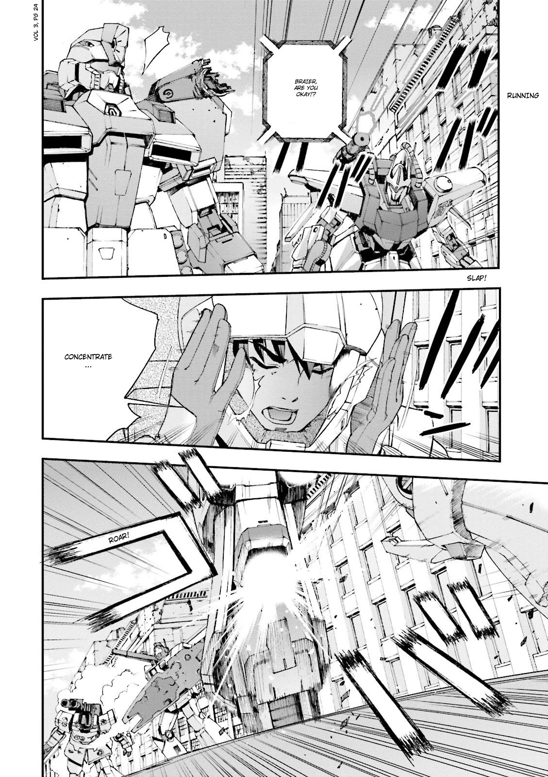 Kidou Senshi Gundam U.C. 0094 - Across The Sky Chapter 8 page 23 - Chapter 8: The Sound of Sleeves Rubbing