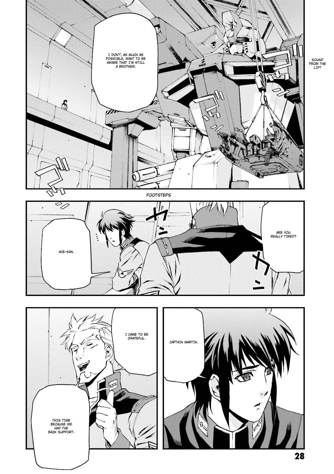 Kidou Senshi Gundam U.C. 0094 - Across The Sky Chapter 8 page 27 - Chapter 8: The Sound of Sleeves Rubbing