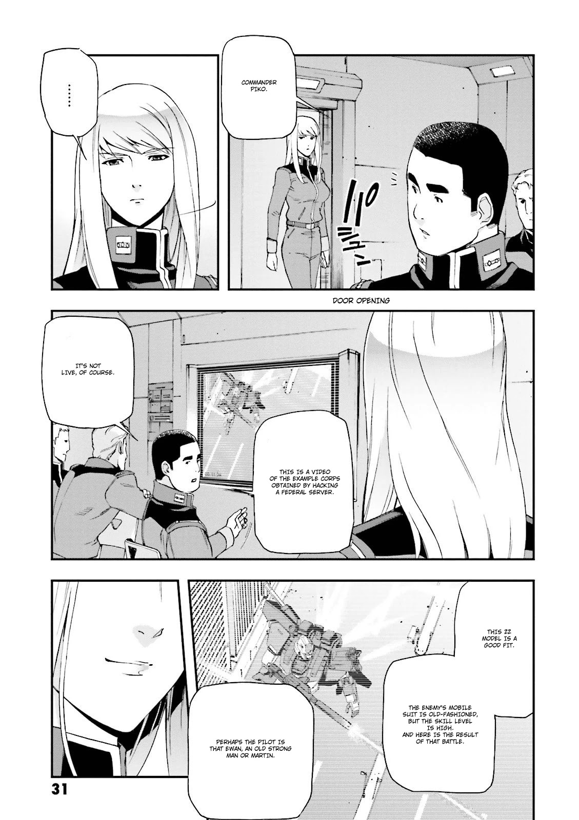 Kidou Senshi Gundam U.C. 0094 - Across The Sky Chapter 8 page 30 - Chapter 8: The Sound of Sleeves Rubbing