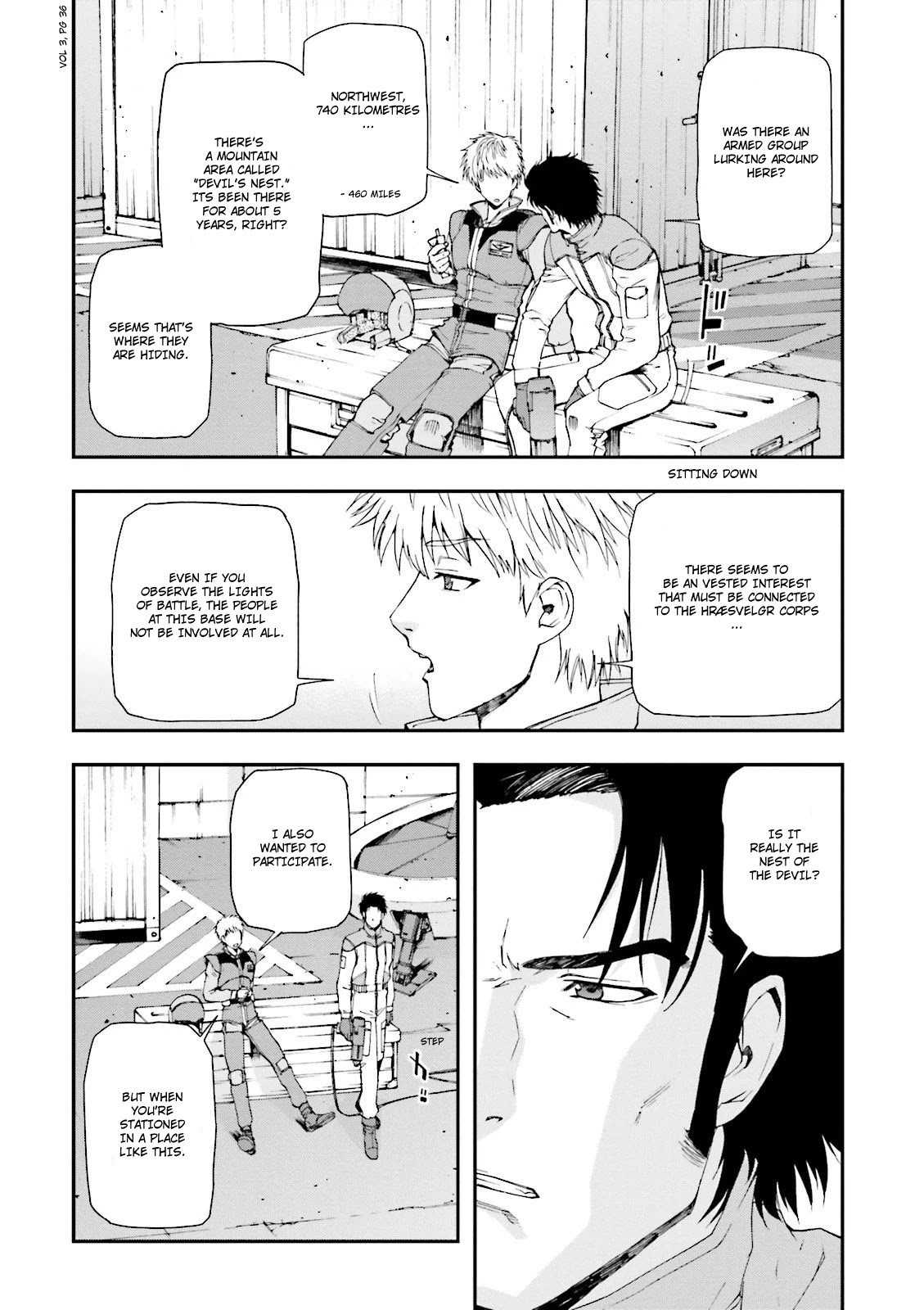 Kidou Senshi Gundam U.C. 0094 - Across The Sky Chapter 9 page 4 - Chapter 9: Devil's Nest