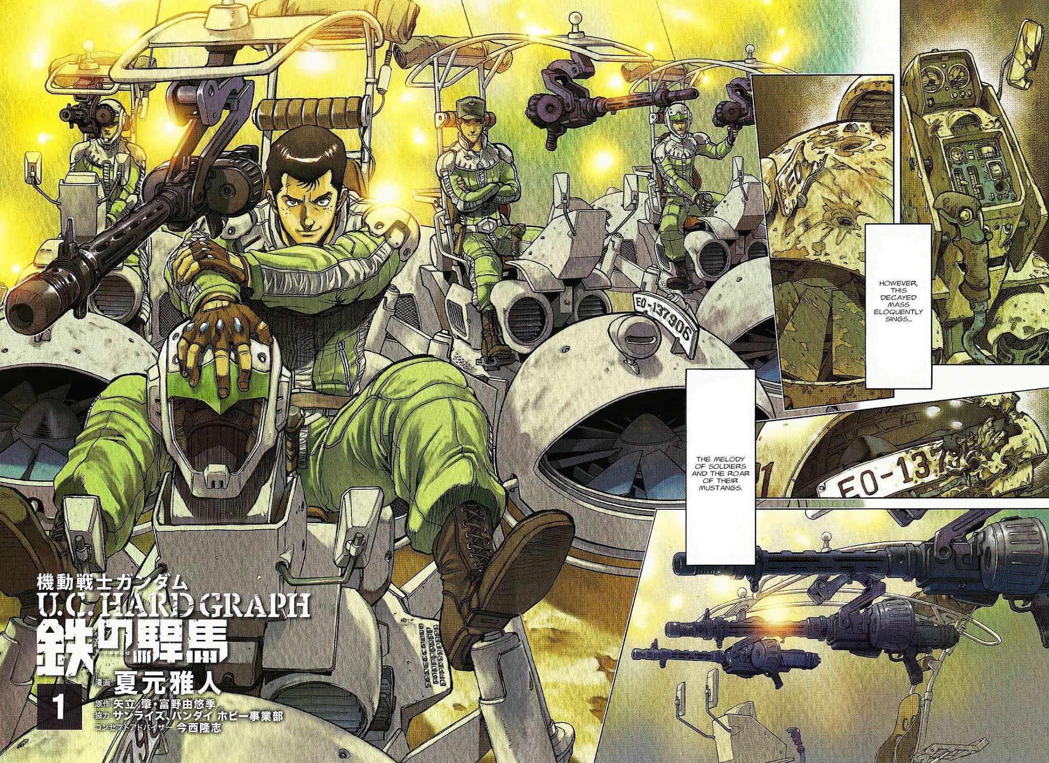 Kidou Senshi Gundam U.C. Hard Graph - Tetsu no Kanba Chapter 0 page 4 - Chapter 0: Prologue - Earth Drop Operation