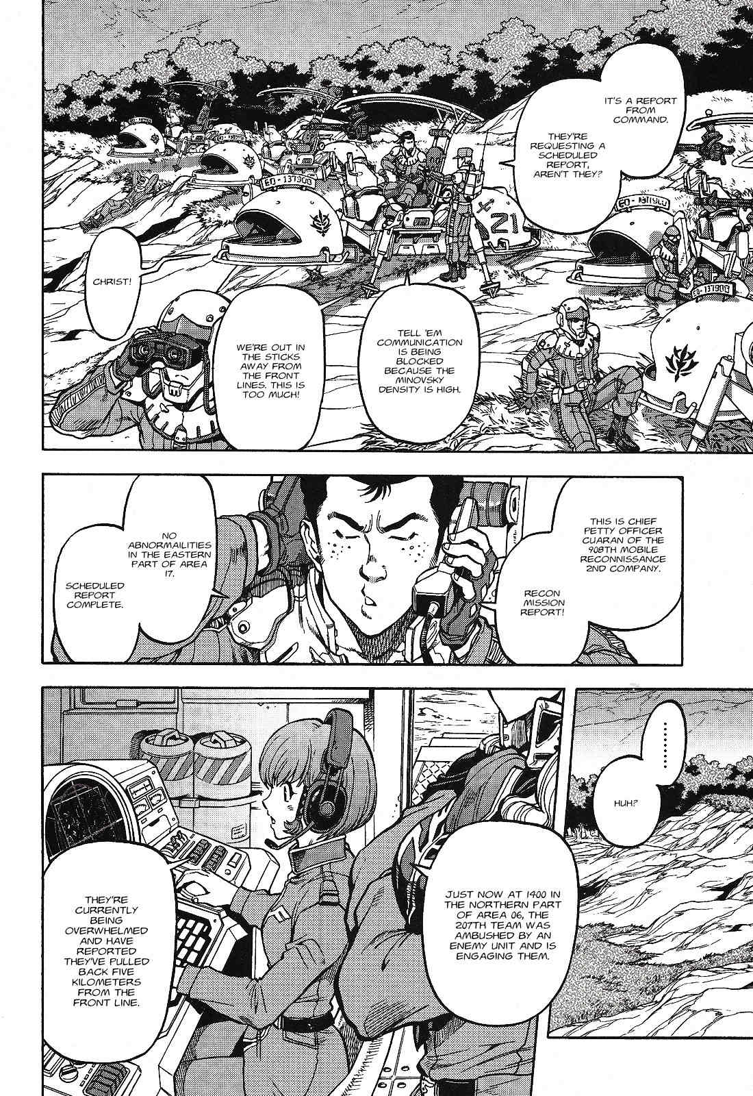 Kidou Senshi Gundam U.C. Hard Graph - Tetsu no Kanba Chapter 1 page 13 - Chapter 1: He Who Rides on the Battlefield