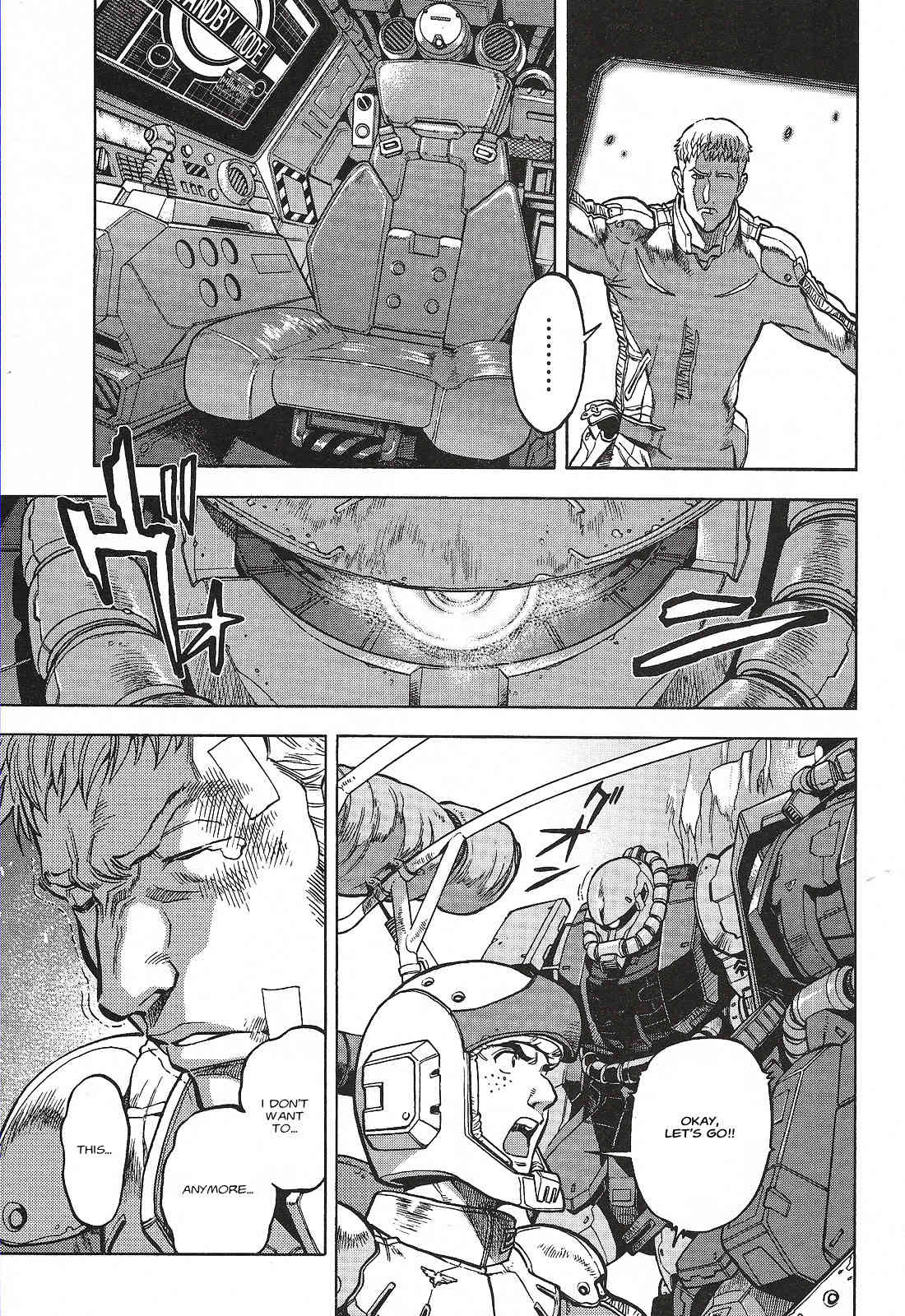 Kidou Senshi Gundam U.C. Hard Graph - Tetsu no Kanba Chapter 1 page 34 - Chapter 1: He Who Rides on the Battlefield