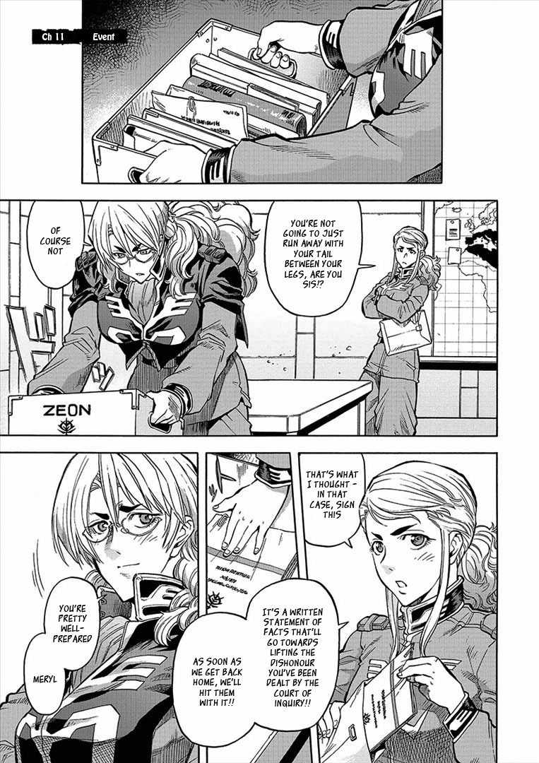 Kidou Senshi Gundam U.C. Hard Graph - Tetsu no Kanba Chapter 11 page 2 - Chapter 11: Event