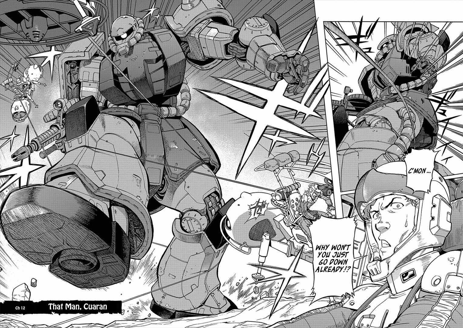 Kidou Senshi Gundam U.C. Hard Graph - Tetsu no Kanba Chapter 12 page 2 - Chapter 12: The Man, Cuaran