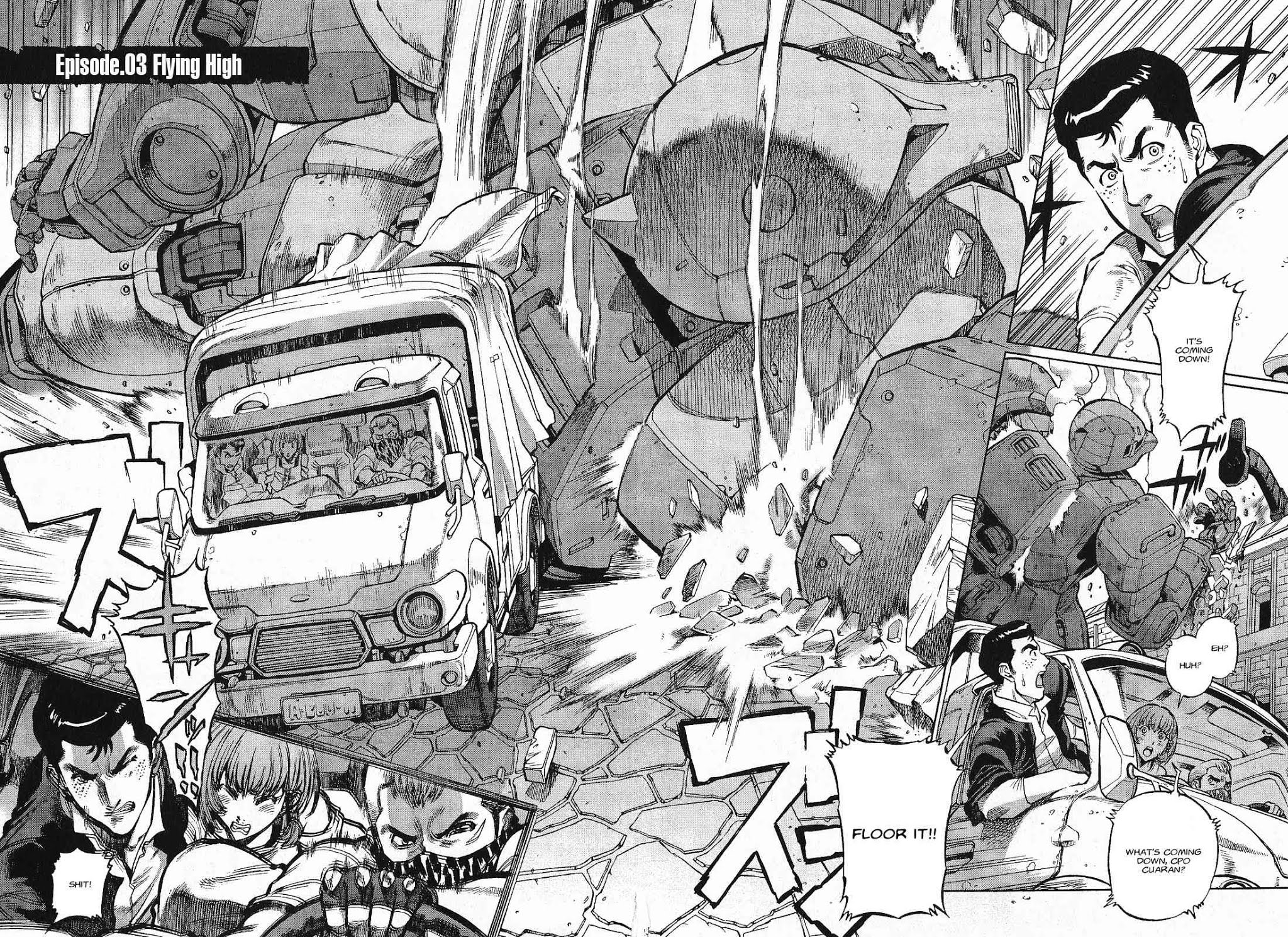 Kidou Senshi Gundam U.C. Hard Graph - Tetsu no Kanba Chapter 3 page 3 - Chapter 3: Flying High