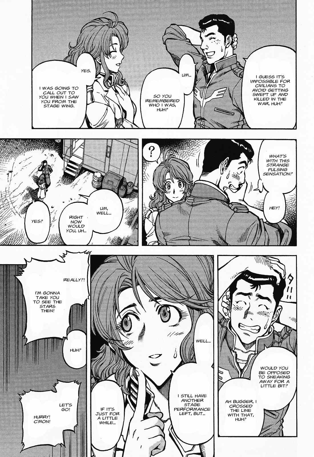 Kidou Senshi Gundam U.C. Hard Graph - Tetsu no Kanba Chapter 4 page 13 - Chapter 4: Feast of Nostalgia