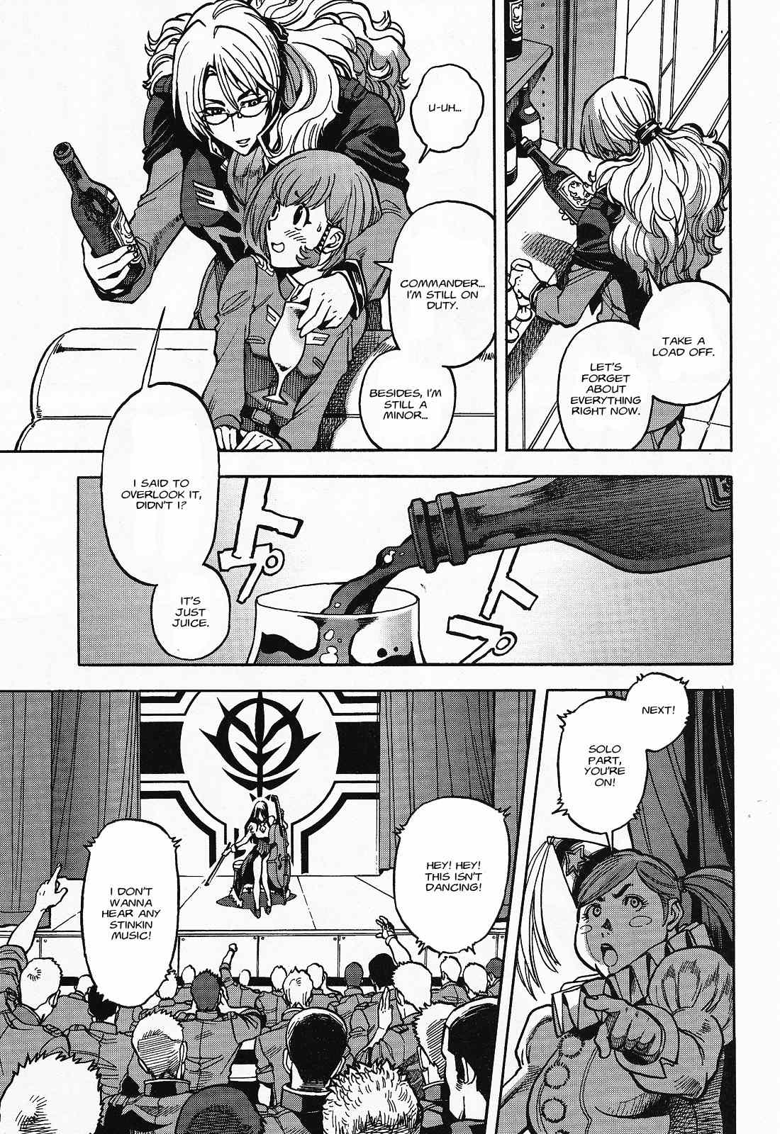 Kidou Senshi Gundam U.C. Hard Graph - Tetsu no Kanba Chapter 4 page 7 - Chapter 4: Feast of Nostalgia