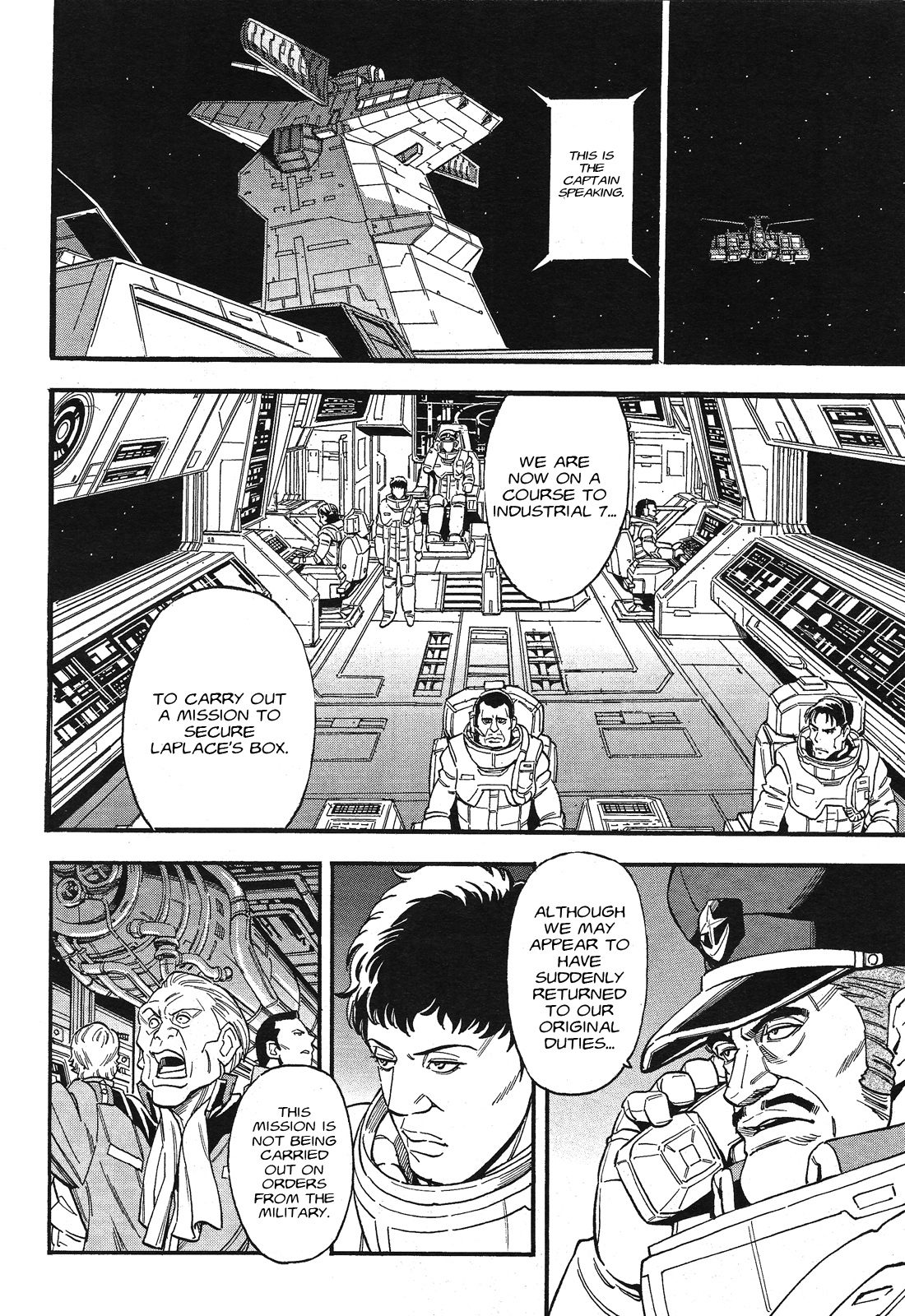 Kidou Senshi Gundam UC: Bande Dessinee Chapter 61 page 6 - Chapter 61: Over the Rainbow - Act.001