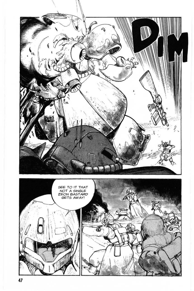 Kidou Senshi Gundam: Zeon no Saiko Chapter 1 page 36 - Chapter 1: EPISODE I OPERATION “AFTER CLIP”