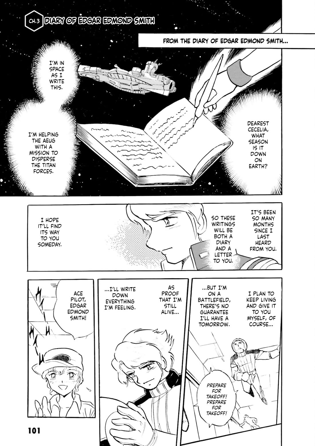 Kidou Senshi Zeta Gundam 1/2 Chapter 3 page 1 - Chapter 3: Diary Of Edmond Edgar Smith
