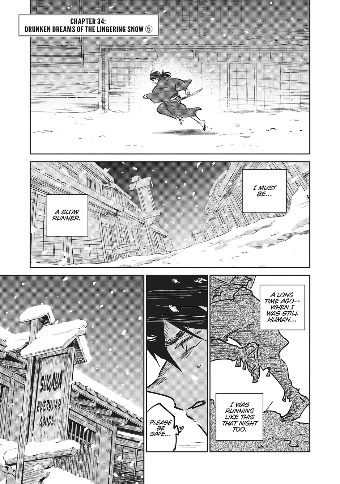 Kijin Gentoushou Chapter 34 page 1 - Chapter 34: Drunken Dreams of the Lingering Snow (5)