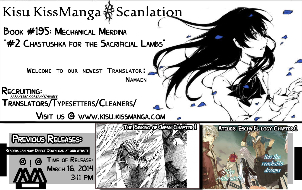 Kikai Shikake no Meldina Chapter 2.3 page 1 - Chapter 2 v3 : Chastushka for the Sacrificial Lambs