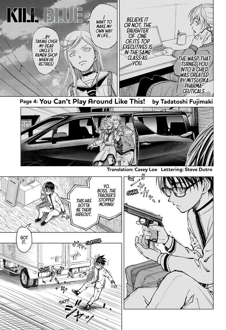 Kill Blue Chapter 4 page 1 - Chapter 4