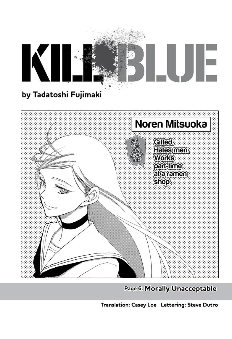 Kill Blue Chapter 6 page 1 - Chapter 6