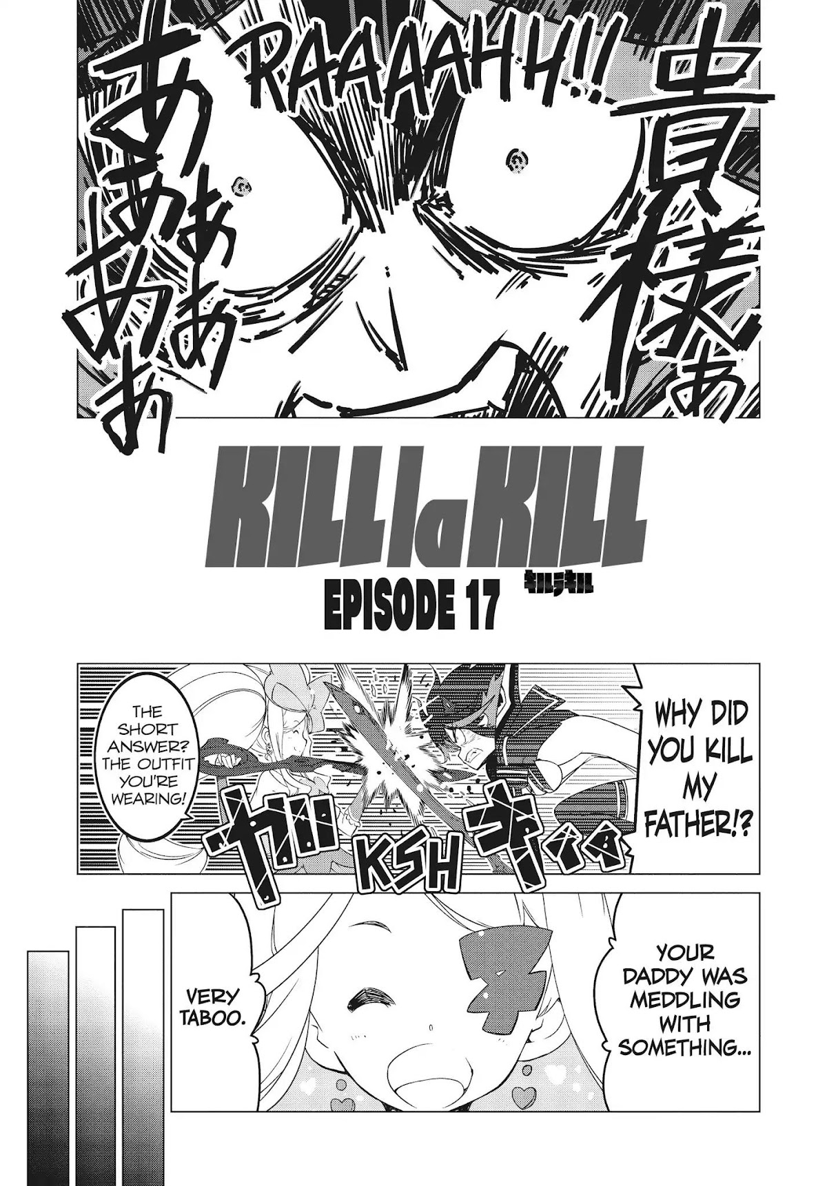 Kill la Kill Chapter 17 page 1 - Chapter 17: Episode 17