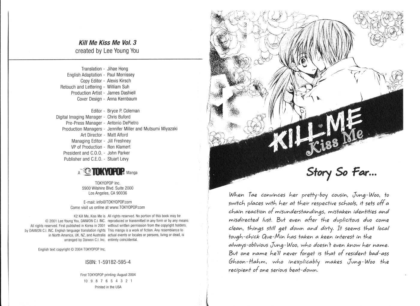 Kill Me Kiss Me Chapter 3.0 page 2 - Vol.03 Chapter 0