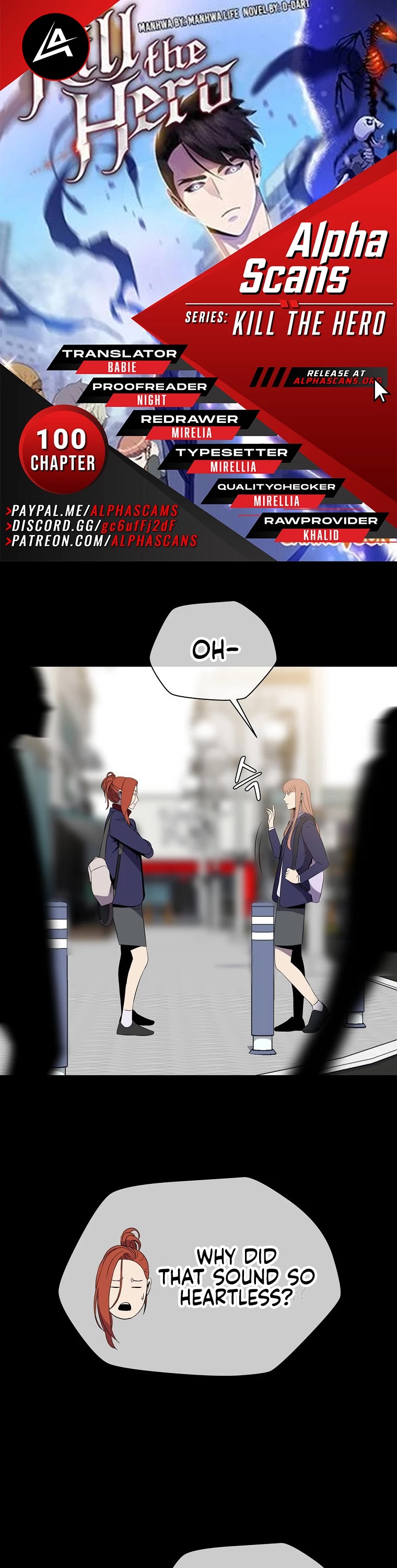 Kill the Hero Chapter 100 page 1 - Chapter 100