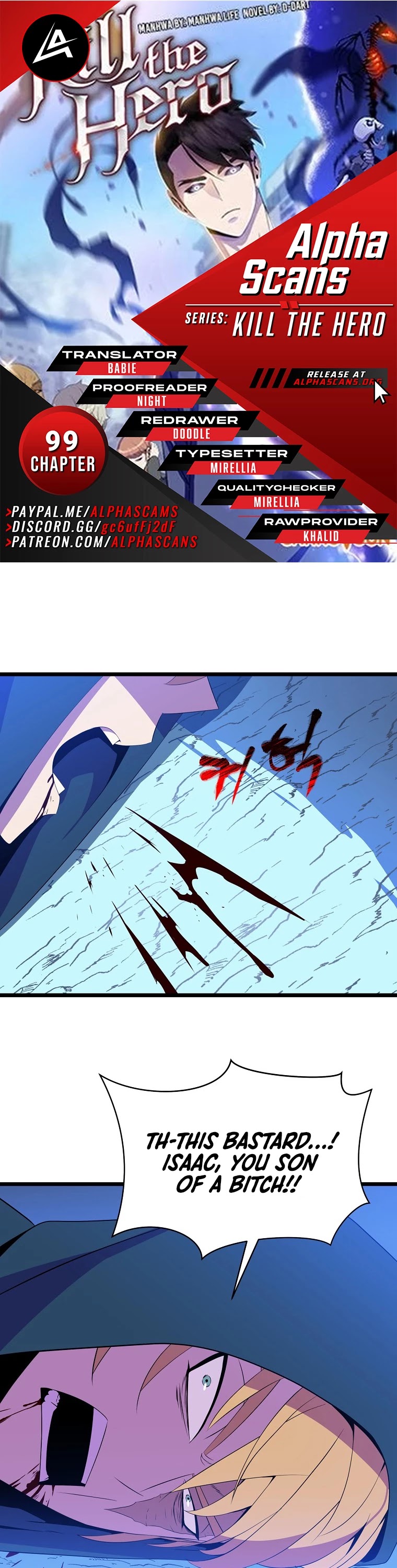 Kill the Hero Chapter 99 page 1 - Chapter 99