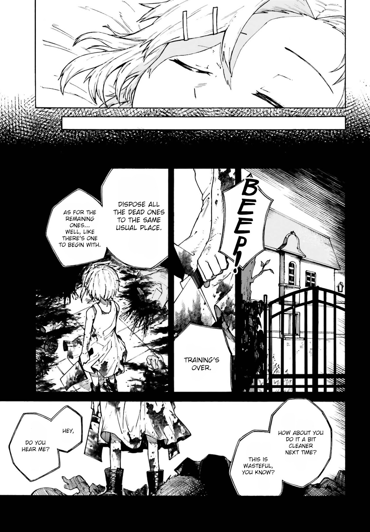 Killer and Immortal Target Chapter 1.2 page 1 - Chapter 1.2: Target ① - Immortal Man (Part 2)