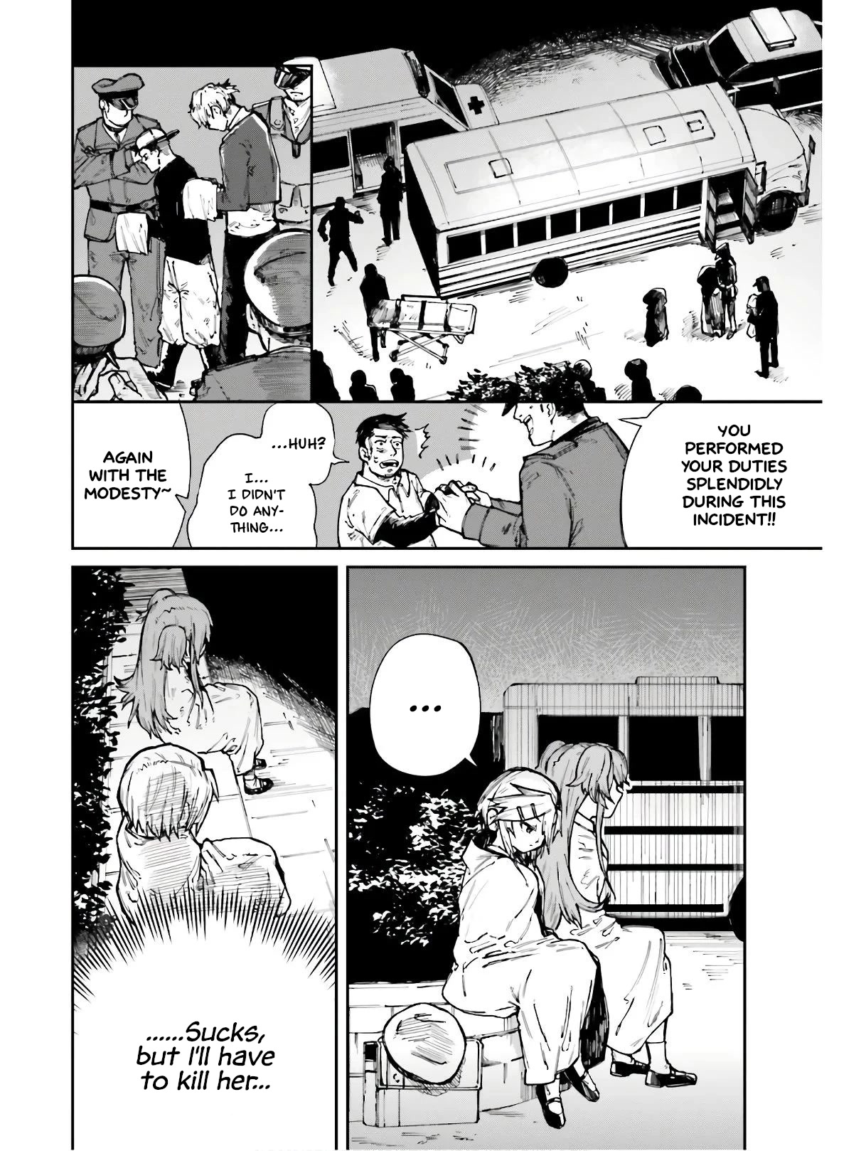 Killer and Immortal Target Chapter 4 page 20 - Chapter 4: Girls und Busjacking